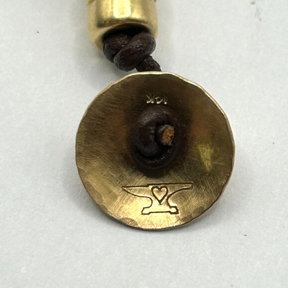 7.5" Chrysoprase Bracelet with a Natural Pearl and 14k Gold Beads - Picture 7 of 7